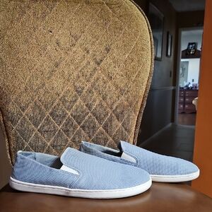 Feelgrounds Droptop Mesh Slip On Barefoot Loafers Shoes Minimalist Blue White